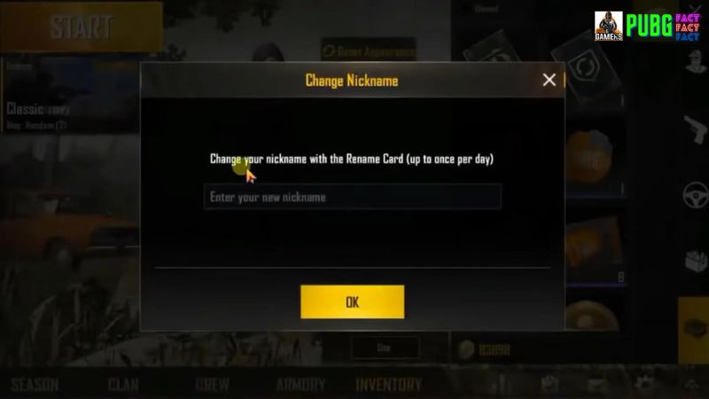 Tips for choosing a new PUBG name