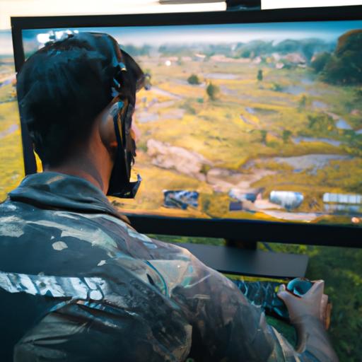 EvoGround mode - a player takes advantage of the new features to gain an edge over opponents in PUBG