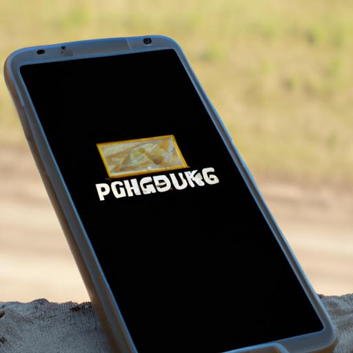A person playing PUBG on their mobile device